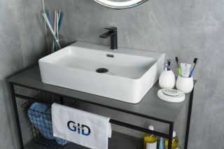 Раковина Gid N9256 51172 накладная белая 60x42x14